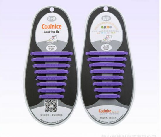 Easy No Tie Elastic Shoe Lace 100% Silicone Trainers Shoes Adult Kids Shoelaces