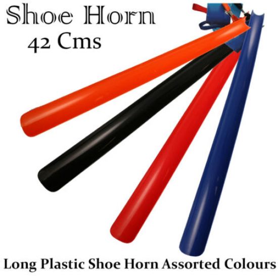 2 X Long Plastic Shoe Horn Remover Disability Mobility Aid Flexible Stick 42CM